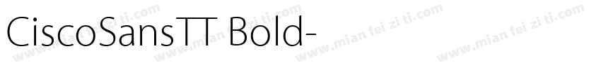 CiscoSansTT Bold字体转换